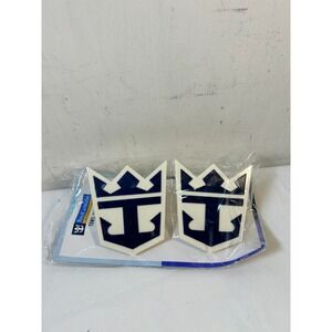Royal Caribbean Towel Clips Set Blue White Crown Anchor Logo Cruise Ship Access